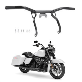 Front Engine Guard Highway Pegs Flat Out Crash Bar Bumper Protector Fit for Harley Touring Road Glide FLTRX, Street Glide FLHX 2014-2022, Electra Glide FLHT, Road King FLHR, Ultra Limited 2014-2024