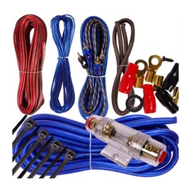 Gravity Complete 1000W 8 Gauge Amplifier Installation Wiring Kit Amp PK1 8 Ga Blue - for Installer and DIY Hobbyist - Perfect for Car/Truck/Motorcycle/RV/ATV