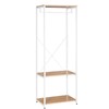 WOLTU SR0046whe Clothes Rail with Shelves for Bedroom Coat Rack