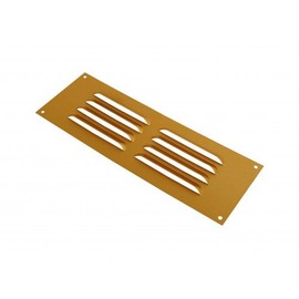 Lunn Hardware Gold Anodised Louvre Vent , 9-Inch x 6-Inch Size