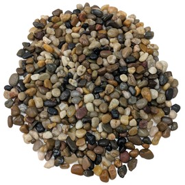 Midwest Hearth Decorative Polished Mixed Pebbles 3/8" Gravel Size - (2-lb Bag)