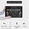 Welcome To Poolside Bar & Grill Metal Tin Sign Swimming