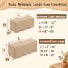 Anti-Slip Sofa Armrest Covers for Couch, Couch Arm Covers Jacquard