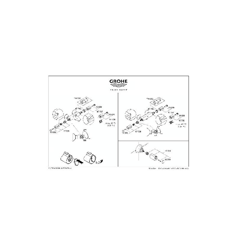 Grohe Grohtherm 1000 47739000 Temperature Selection Knob