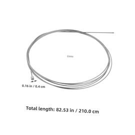 Totority 2pcs Bicycle Gear Cable: Bike Brake Cable Shift Line 2.1m/82 Length for Mountain and Road Bikes - Professional Transmission Lines for Bike Repair - Universal Derailleur Wire
