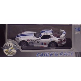 Eagle's Race 3605 1996 Dodge Viper Coupe GTS R151 Le Mans #51 - White with Blue Stripes - Legend Series - 1:43 Scale Diecast