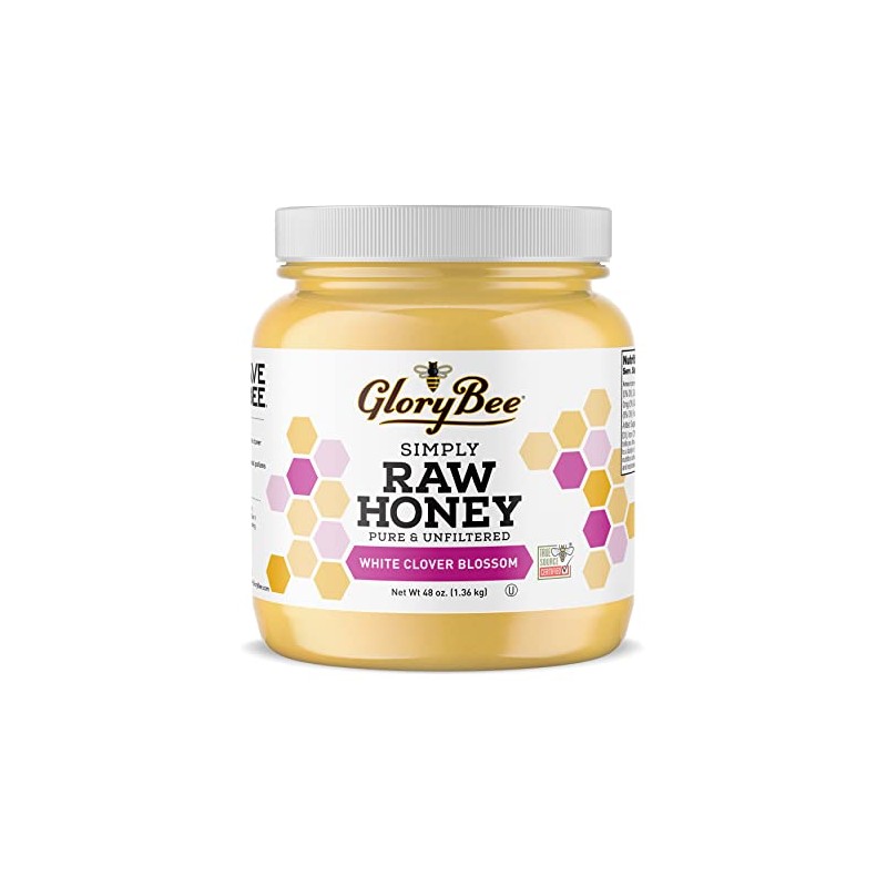 Glorybee, White Clover Honey, US Grade A Honey, 48 oz