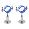 Chinflly 2 PCS Pipe Supports,304 Stainless Steel Wall Mount Ceiling