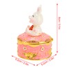 Trinket Box Bunny Shape Exquisite Cute Magnetic Design Jewelry Storage