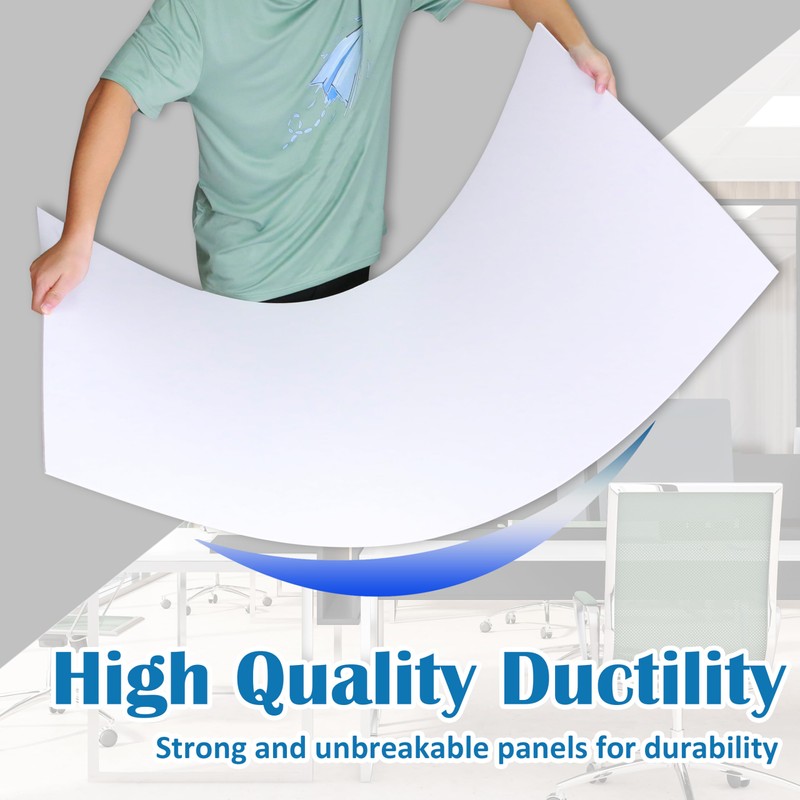 Sunnyglade 10-Pack Drop Ceiling Tile 2ft x 4ft, Smooth White