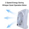 Optimus F-1022 10-Inch 2 Speed Box Fan, White