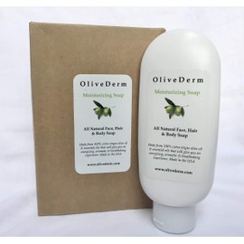 Moisturizing Cleanser for Face, Hair & Body All Purpose, All Natural by OliveDerm