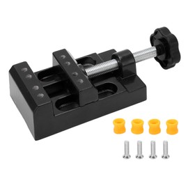 Mini Vise Aluminium Alloy Mini Size Maximum 2.17in/55mm Clamping Range Sturdy Ergonomic Vise Clamp for Drilling Grinding