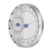 Stainless Steel Round Thermometer Outdoor Thermometer Hygrometer Waterproof Large Weather