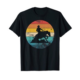 Womens Western Rider Reining Quarter Horse Sliding Stop T-Shirt