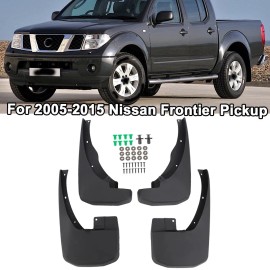 Unbranded 4PCS Splash Guards Mud Flaps For Nissan Frontier 2005-2015 Pickup Black