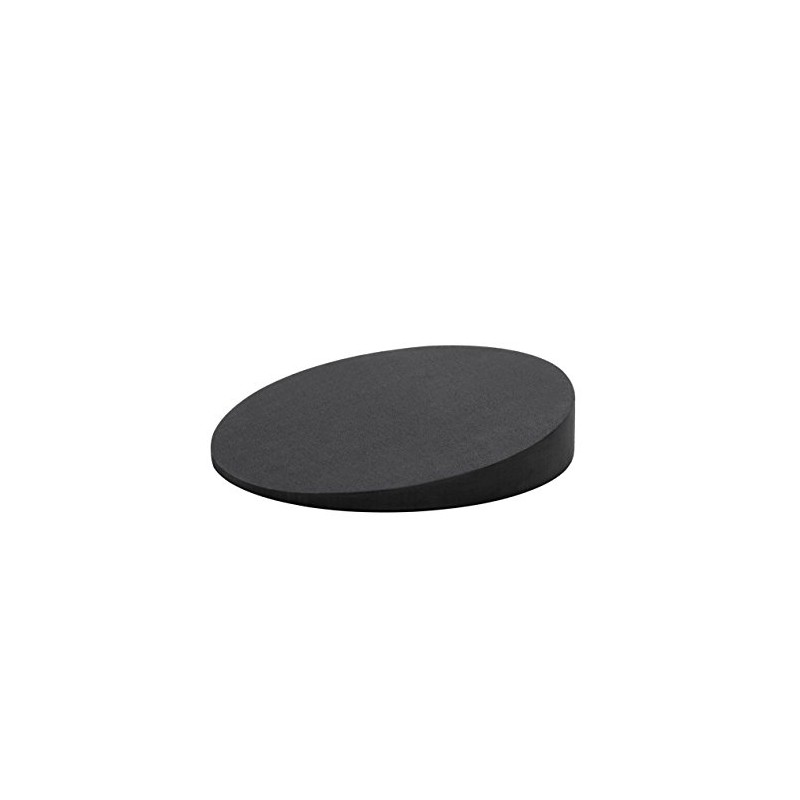 softX Round Wedge Cushion - 1-7cm Height, 38cm Diameter, Black