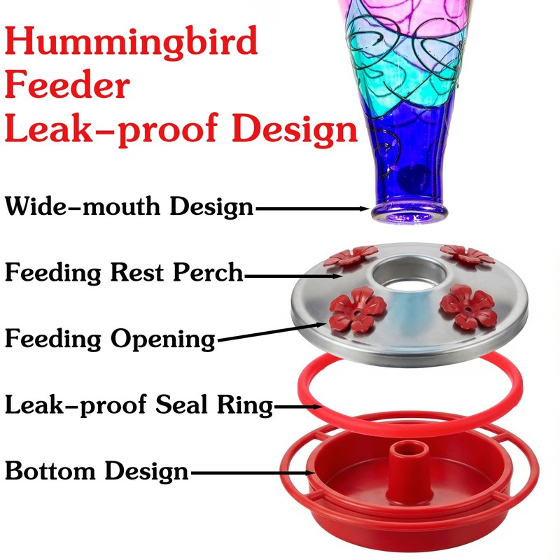 4 Pack Hummingbird Feeder Base Seal Ring, Hummingbird Feeder Replacement