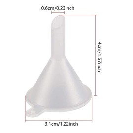 Funnel, 30 Piece Small Funnel Set, Plastic Funnel, Small Bottle Funnel, Transparent Funnel for Filling Bottles or Containers, for Laboratory Bottles, Laboratory Chemicals