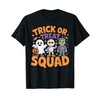 Trick or Treat Teacher Retro Ghost Bat Theme T-Shirt