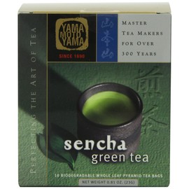 Yamamotoyama Sencha Pyramid Green Tea Bag, 10 ct. Box