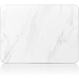 Large Stone Dish Drying Mats for Kitchen Counter, 21.7"(L)×15.8"(W), Quick Dry Super Absorbent Dish Drying Mat, Eco-Friendly Diatomaceous Earth Mat with Non-Slip Pad for Dishes Bottles(White Marble)