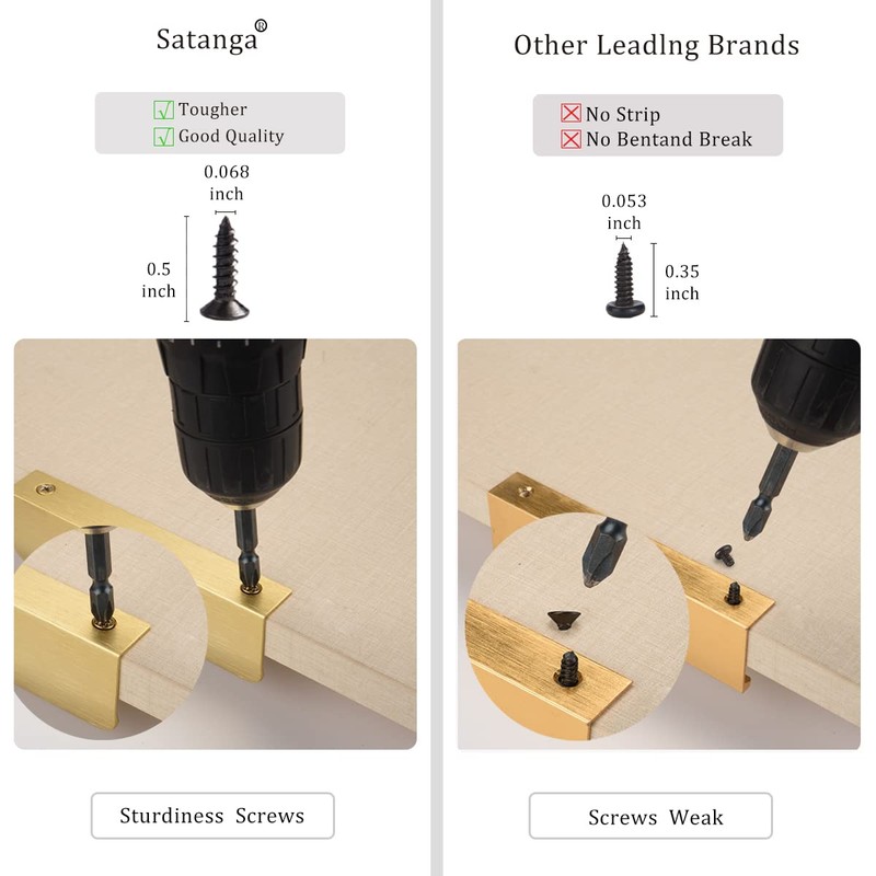Satanga Edge Finger Tab Pull for cabinets Kitchen Concealed Drawer