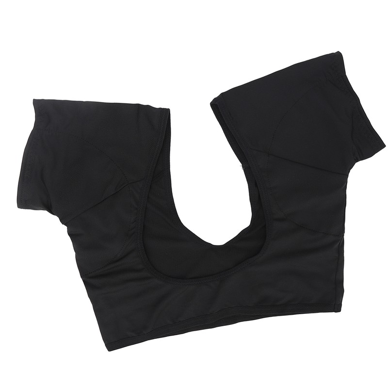 Underarm Sweat Vest Black Breathable Washable Quick Drying Armpit Sweat