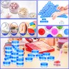 MotBach 100 Pcs 3g Empty Plastic Containers with Lids,Tiny Makeup