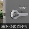 BRINKS Commercial - Light Duty Privacy Door Lever, Satin Chrome