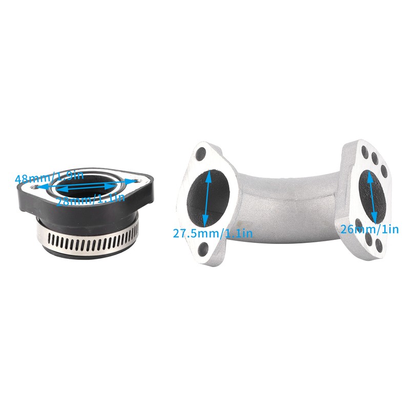 Carburetor Rubber Manifold Inlet Pipe Tube Pipe for Mikuni VM22