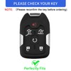 for GMC Key Fob Cover with Keychain, Key Case Shell