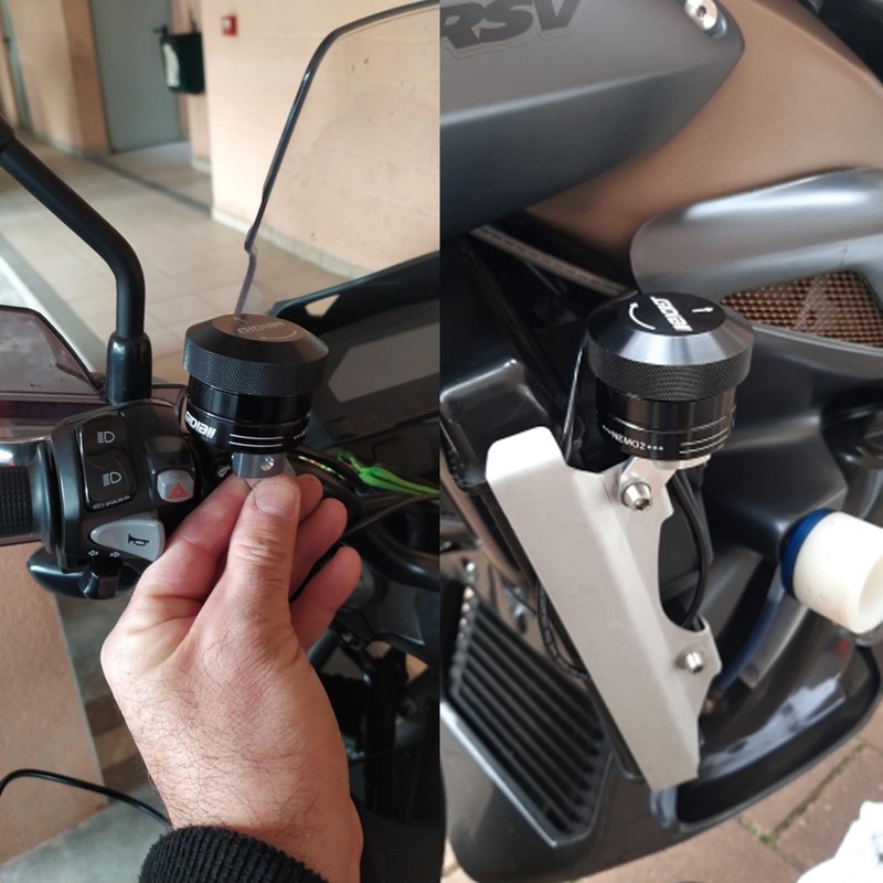 GIDIBII Universal Motorcycle Chain Oiler Lubricator Oiler Auto Hand Control