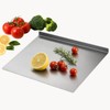 Stainless Steel Cutting Board with Counter Lip,Metal Pastry Board Kitchen