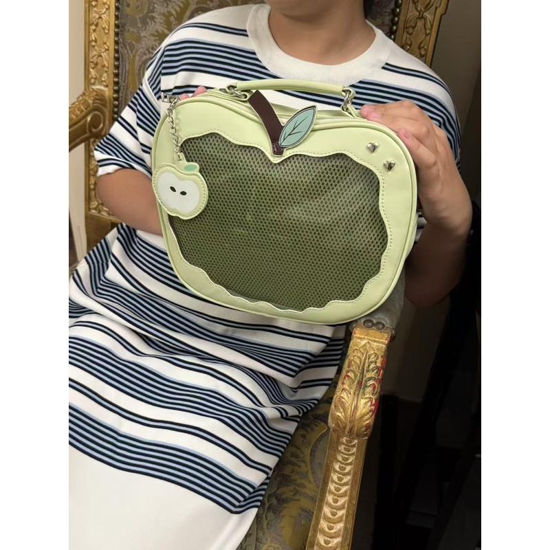 Ita Bag Green AppleShaped Backpack & Crossbody & Handbag, Anime