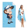 EIKOU Gravity Falls Beach Towels 27.5"X55" Bill Cartoon Cipher Art