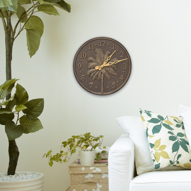 Whitehall Single Palm Wall Clock 16 x 16" x 0.5"