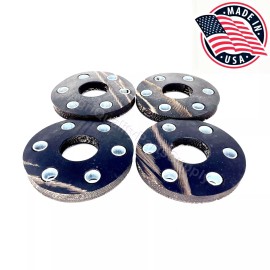 Rhino Set of 4 Rhino Bush Hog Hardee rotary cutter flex coupler rubber discs & bushing
