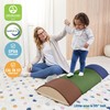 ECR4Kids SoftZone Colorful Log Climber Set, Balance Builders, Earthtone, 3-Piece