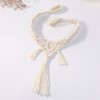EXQULEG Pack of 2 Tiebacks Boho Curtain Holdbacks Cotton Rope