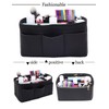 Felt Handbag Organizer,Insert purse organizer 8001 Black M