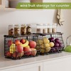 GGIU Wire Fruit Basket for Kitchen Storage: Hanging and Counter