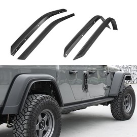 UYA Extensiones de Salpicaderas para Jeep Gladiator JT Mojave & Rubicon 2020-2024, 4 Piezas, ABS Off-Road, Diseño Ampliado, Protección contra Barro y Rayones