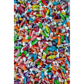 Fruities 10 Flavors - 4 LB Bulk Candy - Assorted Flavor - Gluten Free - Ultimate Variety - Taffies - Individually Wrapped Candy - Queen Jax