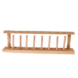 ULTECHNOVO 8holes Wooden Test Tube Rack Holder Lightweight Laboratory Stand for School and Home Use for Insertion and Viewing Acid and Corrosion Resistant