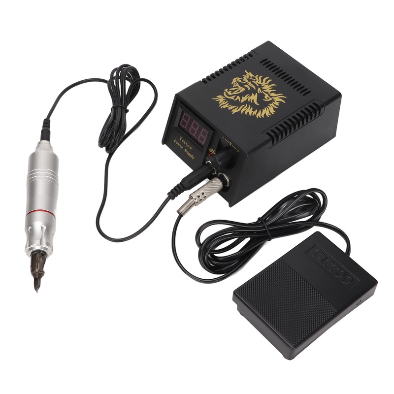 Tattoo Machine Pen Kit Professional Rotary Tattoo Power Supply Foot