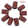 100 Pieces Nail Sanding Belts 180 Grit Manicure Pedicure Nail