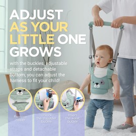 Watolt Baby Walking Harness - Handheld Kids Walker Helper - Toddler Infant Walker Harness Assistant Belt - Child Baby Walk Learning Help Support Assist Trainer Tool - for 7-24 Month Old