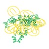 100pcs Metallic Paper Clips Green Yellow Ananas Shape Electroplating Process