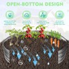 YSEJOMP 5FT Diameter Galvanized Garden Raised Bed/Plant Box/Fire Pit Ring-0.8mm